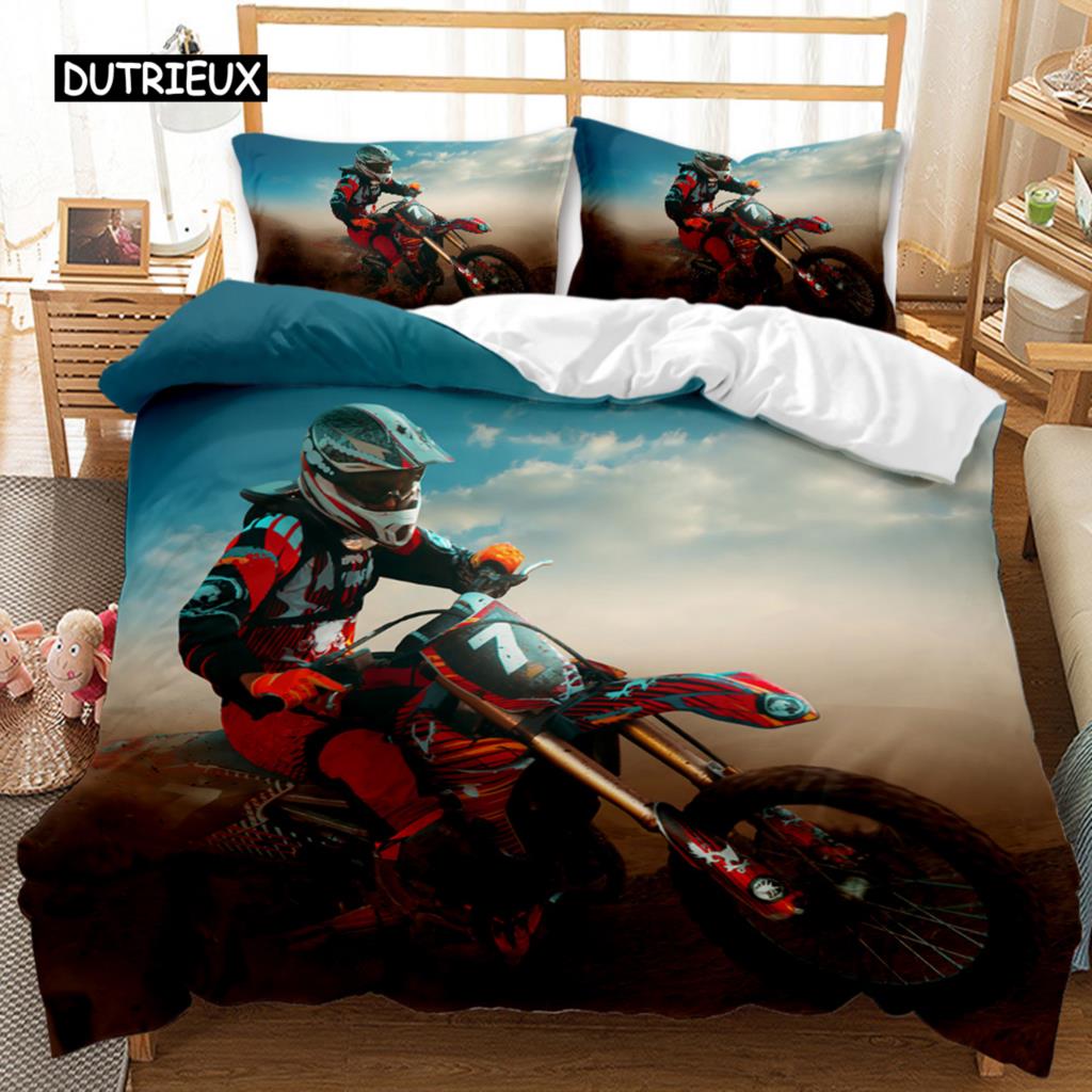 

Пододеяльник для мотоцикла, Подростковый гонщик для мотокросса, мотоцикл, мотоцикл, мотоцикл, мотоцикл, транспорт, экстремальные виды спорта, пододеяльник EU single(135x200cm)