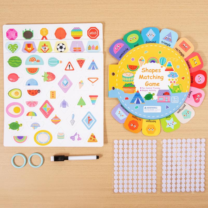 Early Education Number Color Classification Quiet Sticker Book Children's Logical Thinking Educational Toy