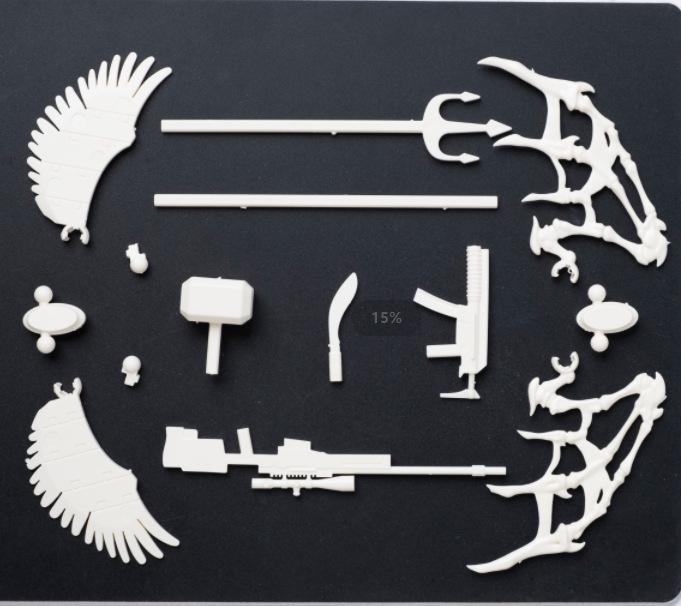 

Многошарнирные детали фигурок, напечатанные на 3D-принтере, для снятия стресса и игр