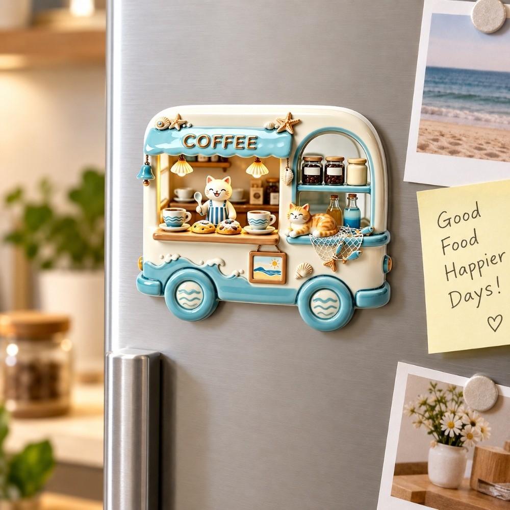 Simulation Fridge Magnet Cartoon Pattern 3D Refrigerator Stickers Refrigerator Magnet Home Decor