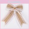 Handmade Bow Christmas With Linen Material Decor Festival Holiday Supplies Party