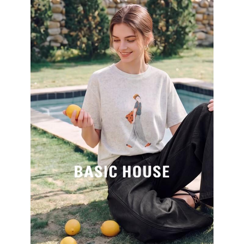 Basic House Women s Printed T-Shirt OS