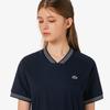 Lacoste Women's Short Sleeve Woven Piste Set-up SF273E-56GHDE