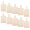 10 Pcs Diy Wooden Cutting Board Chopping Boards Small Paddle For Crafts Unfinished Child
