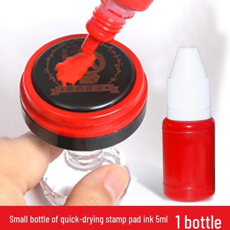 Quick-Drying Red Ink Pad for Stamps and Fingerprints - Specialty Oil-Based Red Ink from Indonesia