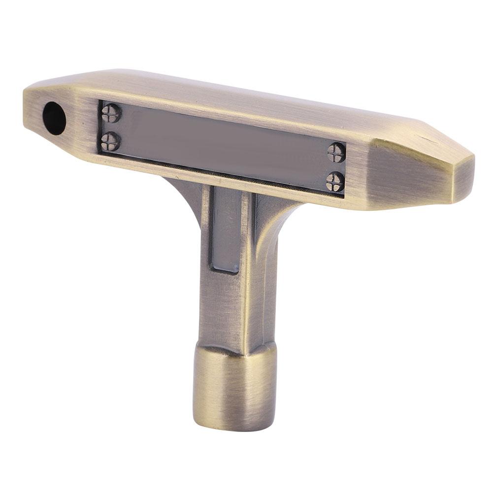 1PC T Shape Metal Drum Kit Tuning Key Wrench 5.4 * 5.4MM Musical Instrument Accessory(Bronze)