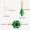 Christmas Tree Door Stopper Festive Door Stop Christmas Tree Shape Silicone Door Stopper with Baby Safety Anti-pinch for Home
