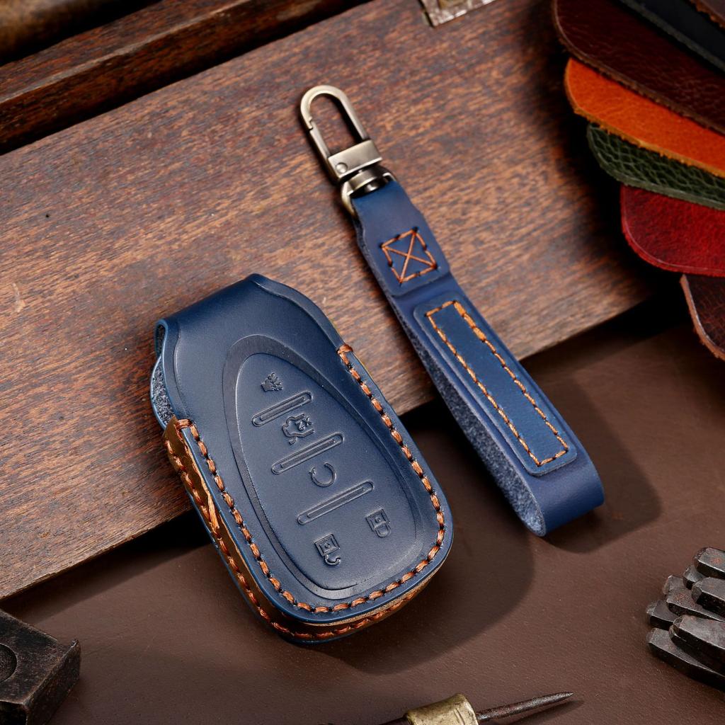 For Chevrolet Key Bag New Cruze Malibu Explorer Leather Car Key Cover