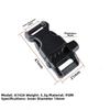 4pcs Black Side Release Buckle 14mm/15mm/16mm/20mm 550 Paracord Buckle New Bracelet Strap Buckle