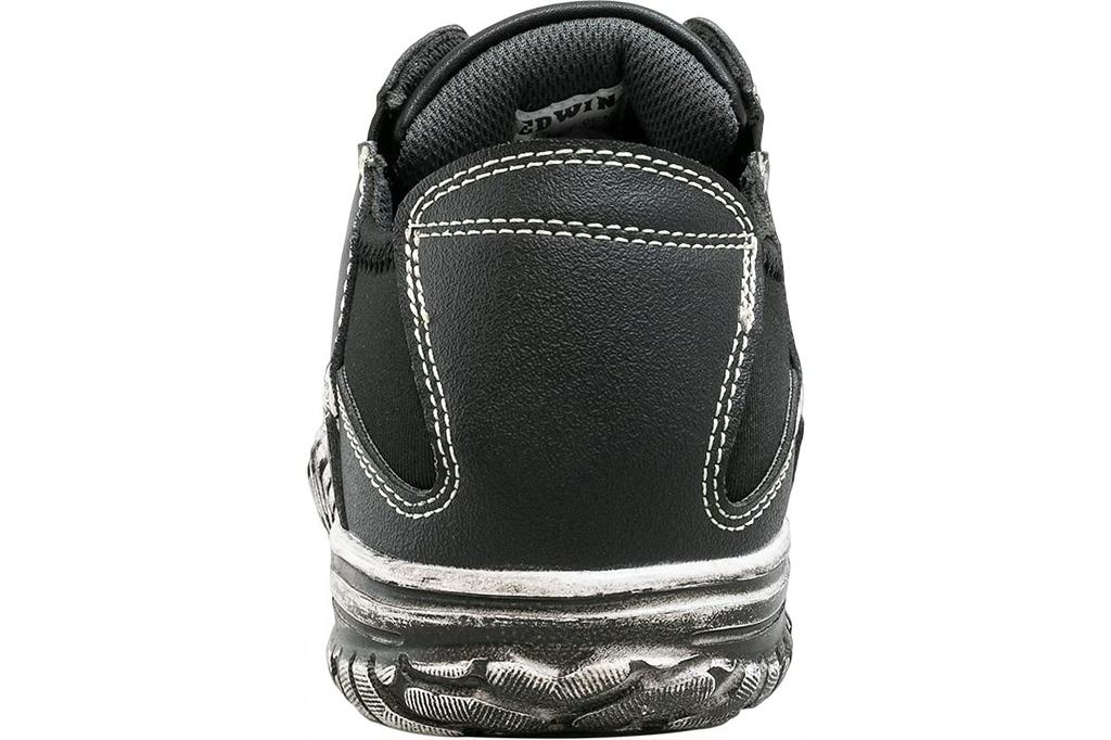 Edwin Kickback Sicherheitsschuhe mit Stahlkappe esm104 Größe Kappe, Schwarz, 26.5cm