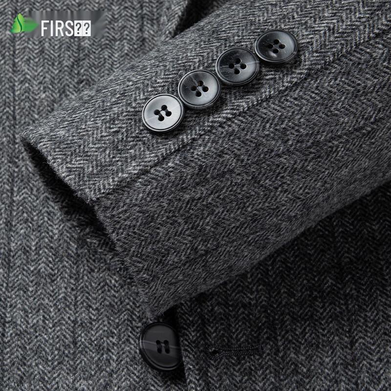 Shanshan Men's Wool Blend Double-Faced Suit Jacket