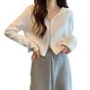 Women's Loose Drawstring Hooded Long-Sleeve Short Sweatshirt - Early Autumn 2026, Trendy Regular Shoulder Top