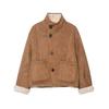 Womens Reversible Long Sleeve Coat Top Loose Fit