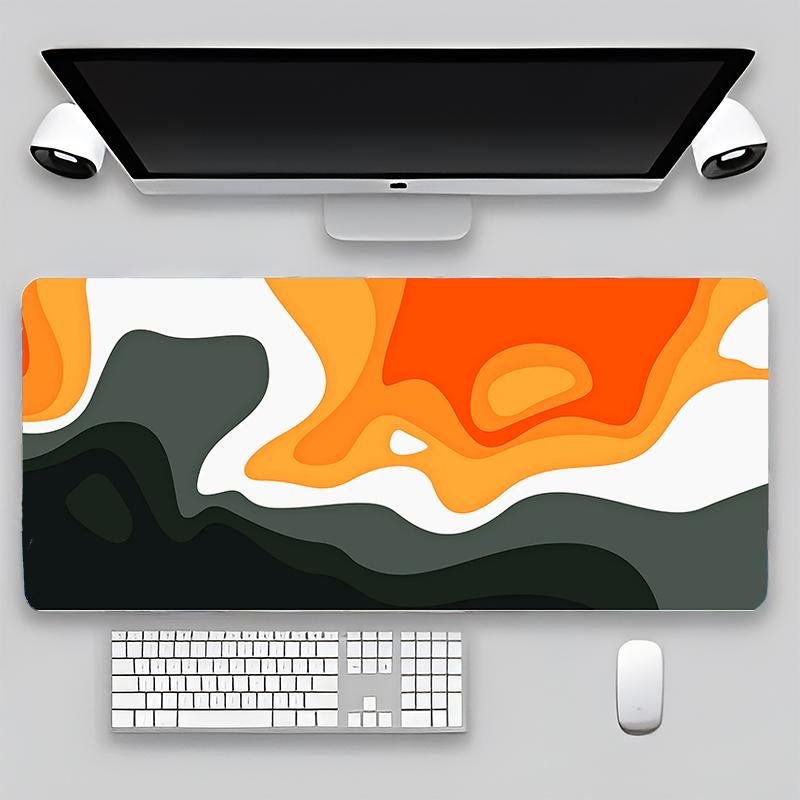 Terrain Map Contours Keyboard Gamer Carpet Rubber Mat Full Gamer Pc Keyboard Mouse Gamer Table Gaming Pc 90x40cm