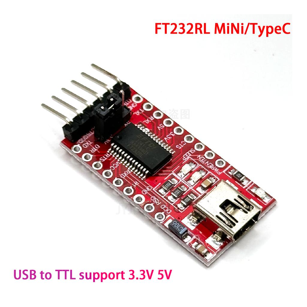 Mini / Type-C USB FT232RL FT232 FTDI USB 3.3V 5.5V to TTL Serial Adapter Module for Arduino FT232 Pro Mini Port USB TO TTL 232