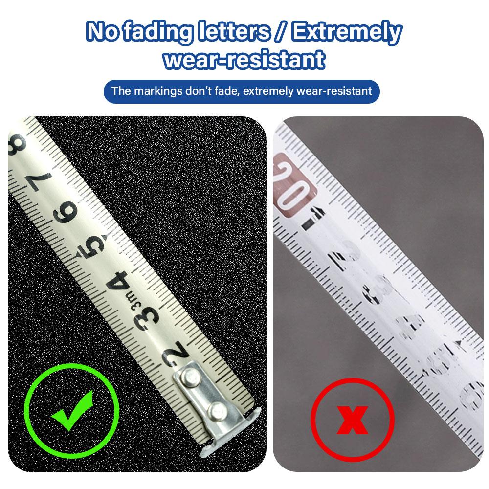 Portable Tape Measure Stainless Steel Waterproof Anti-Rust Corrosions-Resistant High Precision Metric Scale Measuring Tools