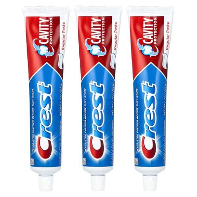 Cavity Protection, Fluorid-Anti-Karies-Zahnpasta, normale Zahnpasta, 3 Packungen, 161 g (5,7 Unzen) jeder