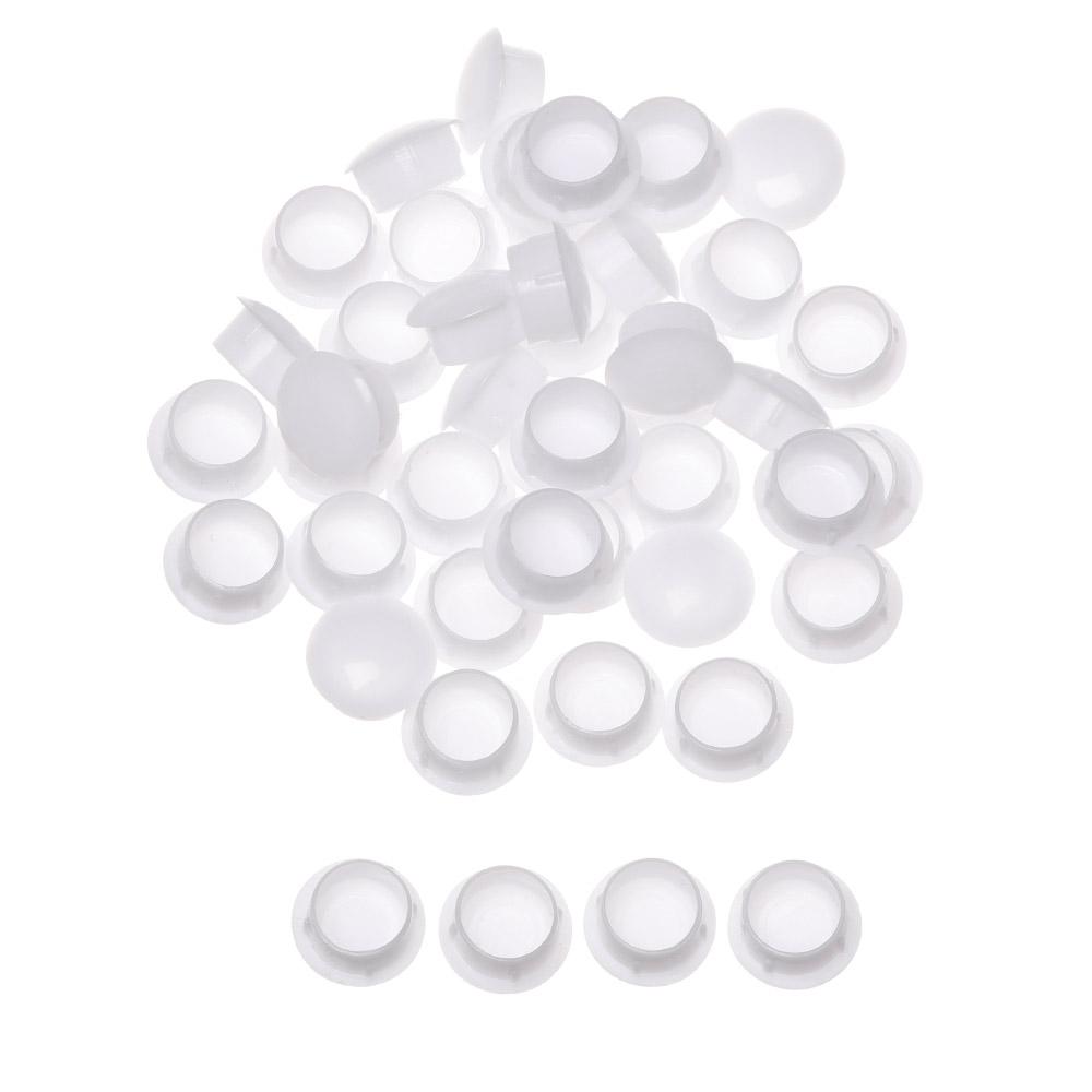 50Pcs Practical Hardware Hole Ornament Exterior Furniture Hole Covers Dust Plug Stopper Protective Cap Screw Decor