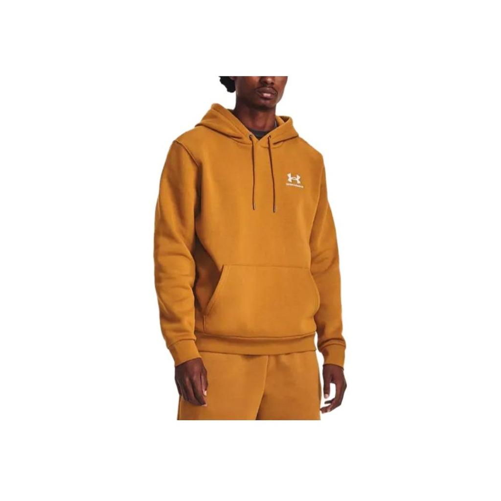 Under Armour Logo Printed Hooded Long Sleeve Sweatshirt Men Sweatshirt Yellow-Ochre 1373880-707