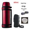 Stainless Steel Insulated Travel Kettle Thermos - Large Capacity Sports Water Bottle for Outdoor & Car Use