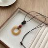 Long Sweater Chain Resin Clothing Pendant Vintage Pendant Necklace  Gifts
