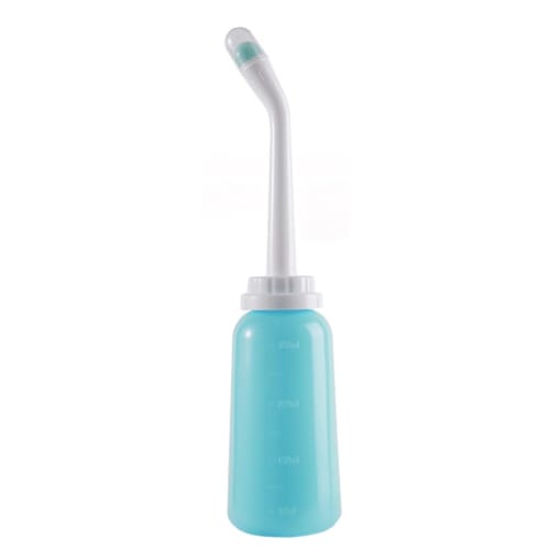 Easy and Convenient! Multi-purpose Irrigator, 350ml, for Enema, Vaginal Cleansing, Colon Cleansing, and Delicate Care. Unisex, Manual Pump.