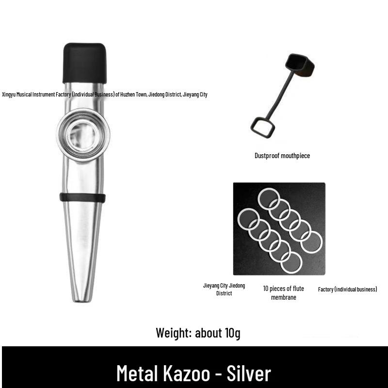 Metal Kazoo Musical Instrument for Early Childhood Education and Adults