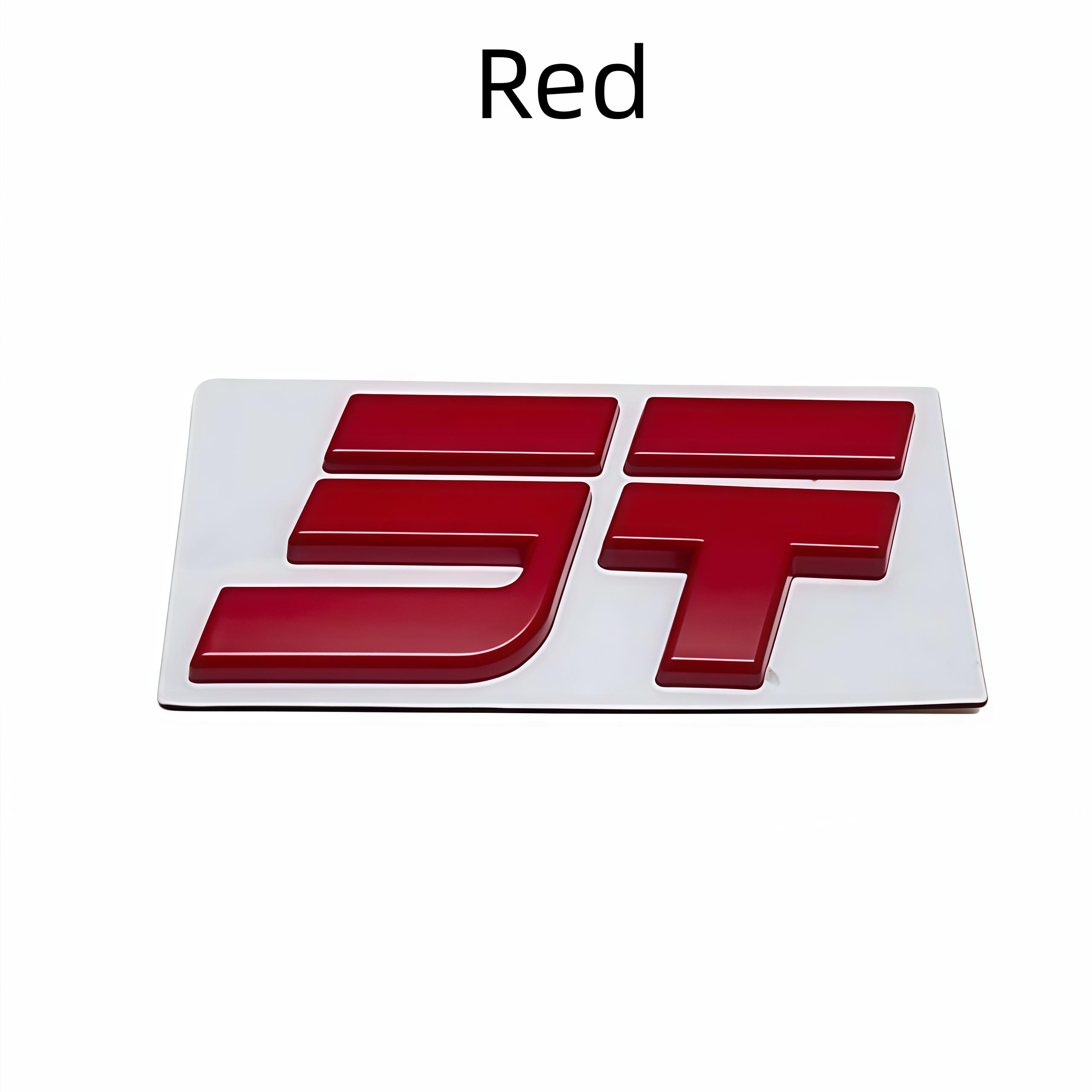 

ST JT Logo Badge Sticker Front Hood Rear Trunk Emblem Decal for JETOUR T2 Mountain Sea L6 L9 Etc 7.8x4cm червоний