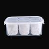 Kitchen Scallion Storage Box 6 in 1scallion Ginger Garlic Fresh-keeping Box Refrigerator Fruit Food Fresh-keeping Drain Box