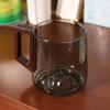 Wooden Handle Water Drinking Cup Large Capacity Tea Cup Household Glass Cup  Office