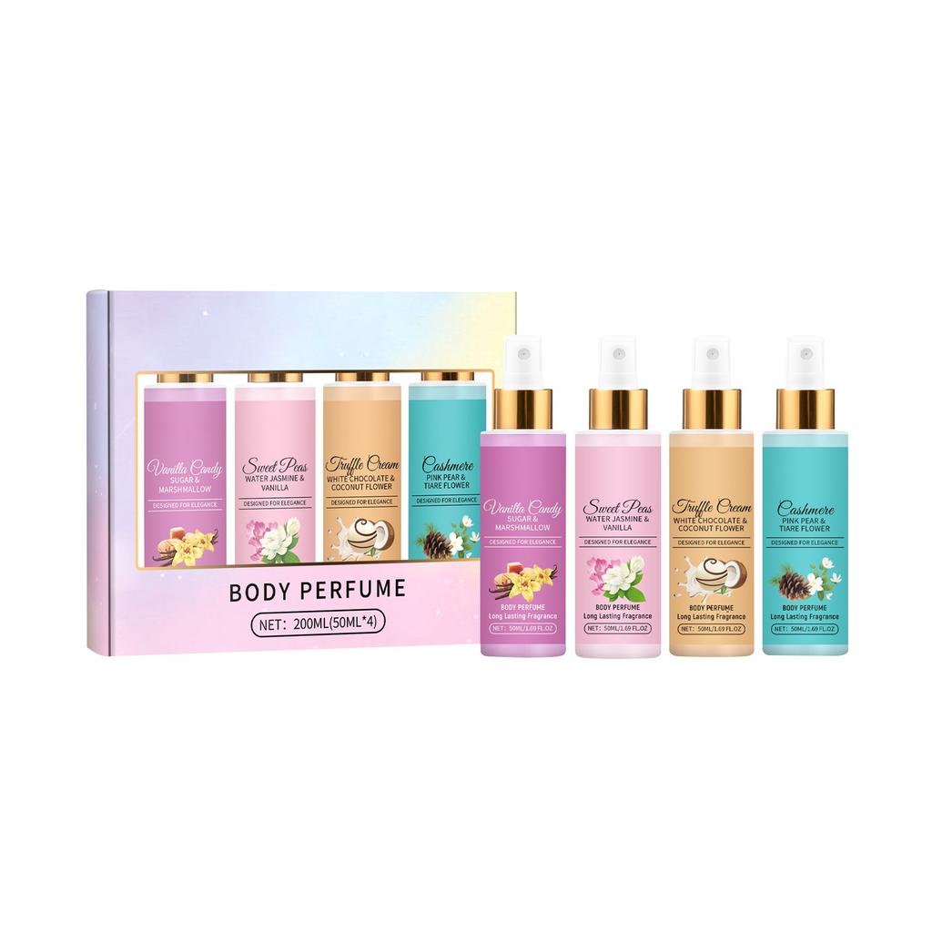 Body Moisturizing Perfume Oil Long-lasting Perfume Suitable For Valentine's Day, Party, Music Festival,Dating 50ml*4