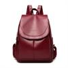 Ladies Bookbag Rucksack Women Large Capacity Backpack Purses High Quality Pu Leather Female Vintage School Bags Travel Bagpack