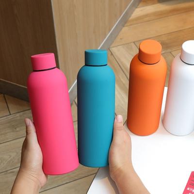 Leak-proof Small Mouth Insulated Cup Stainless Steel Frosted Vacuum Flask Insulated Water Bottle