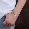 Retro Punk Cuban Bracelet: Unisex Woven Chain with Latch Design