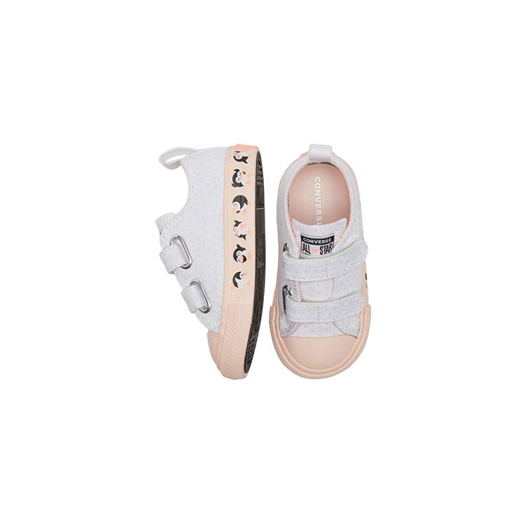 Converse Chuck Taylor All Star 1V Comfortable Low Top Walking Shoes Baby Sneakers White 769292C