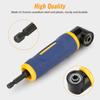90 Degree Right Angle Drill Adapter High Efficiency Standard Hex Extension Screwdriver Socket Holder