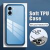 For OPPO A6X A6 Pro Case Camera Protection Semi Transparent Soft Silicone Shockproof with Lens Protector Films for OPPO A6 Pro A6X Back Cover