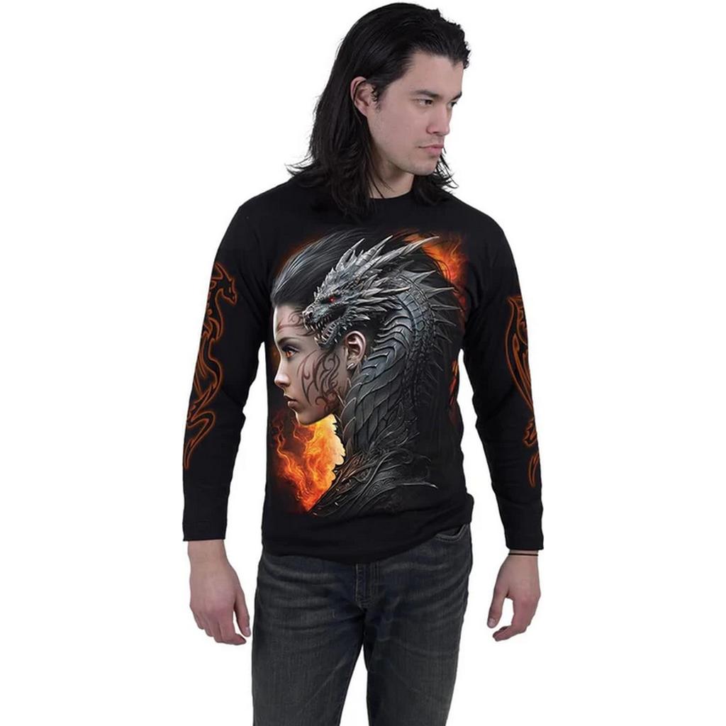 Spiral Direct Unisex Erwachsenen Draco Queen Langarm-T-Shirt
