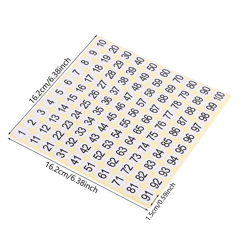 15 ark 1-200 Nagellack Nummerklistermärke Etikett Gel Nagellack Limflaska Läppstift Naglar Spets Display Märk Nummerering Manikyrverktyg