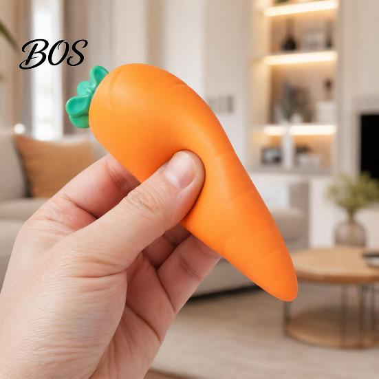Hand Relaxation Toy 1/2Pcs Fake Carrot Stress Relief Toy, Realistic Giant Squeeze Shaped Ball for Kids Adults, Soft Simulated Vegetable Anxiety