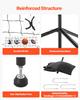 VEVOR Volleyball Setter Training Equipment, Angle and Height Adjustable Volleyball Trainer, Portable Practice Net with Steel Base, Carrying Bag
