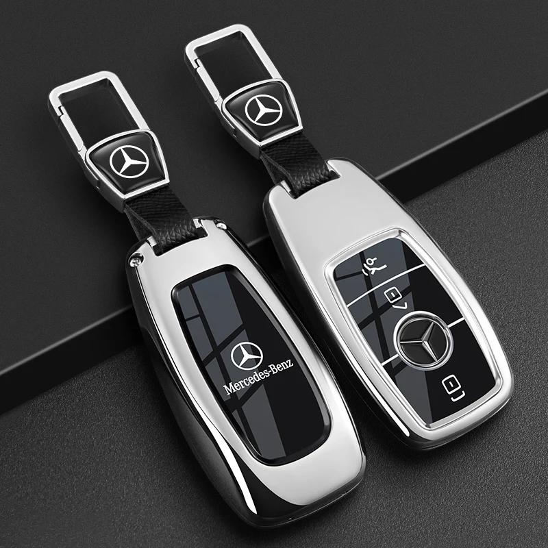 PNR1 Car Key Case Cover for Mercedes Benz E C S GLC Class E200 E400 E63 W213 S550 S560 C260 A200 Key Shell Protector