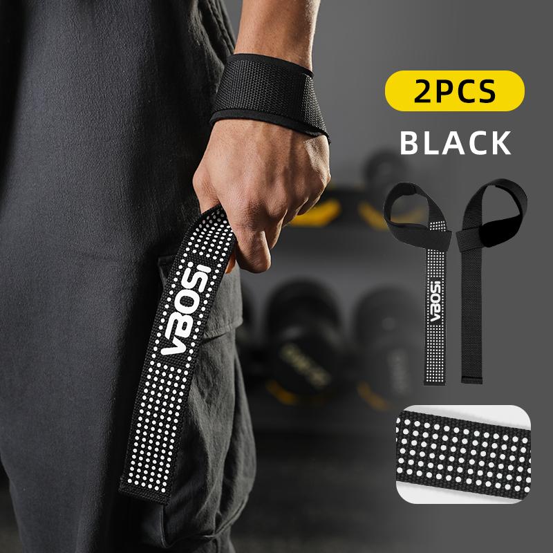 

Vbosi Neoprene Weightlifting Wrist Straps for Women Men Non-Slip Support Deadlifts Hand Grips Palm Wraps one size чёрный