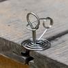 10Pcs Stainless Steel Spring Deck Pegs Retractable Tent Spring Stakes  Outdoor Camping