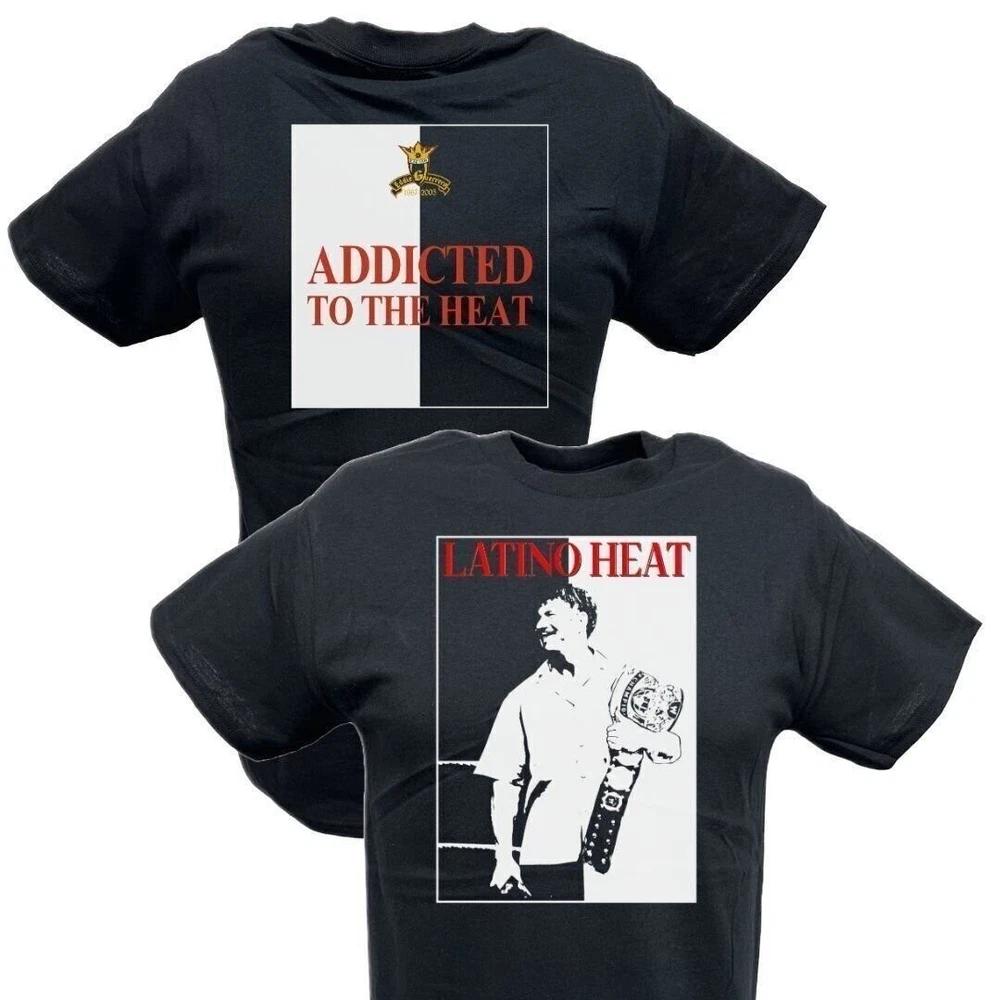 Eddie Guerrero Addicted to the Heat Championship Belt Unisexs Black Tshirt M