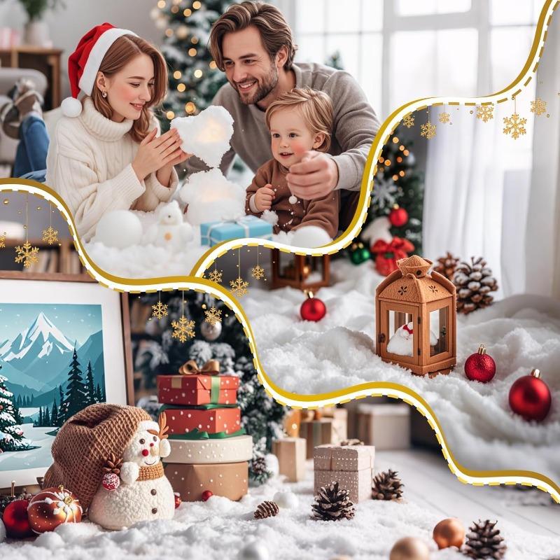 3Meter Artificial White Cotton Roll Mat Soft Fake Snow Sheet for Xmas Tree Winter Scene DIY Craft Christmas Decoration Supplies