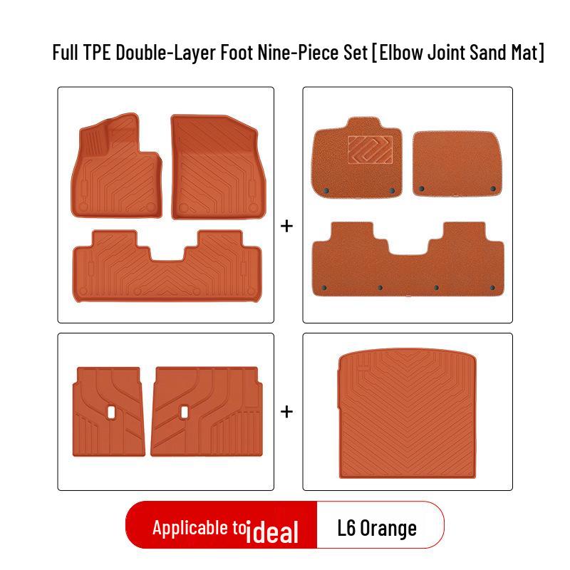 Compatible TPE Car Floor Mats for Ideal L6pro Max, i8, i6, L7, L8, L9
