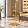 Compact Stainless Steel Eyeglass Display Rack Countertop