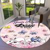 Diddl Custom Name Round Area Rug,Carpet Rug for Living Room Bedroom Sofa Playroom Decor,Non-slip Floor Mat