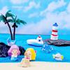 Micro Landscape Small Ornaments For Marine Animals Dolphins Seagulls Mermaids Yachts Castles Fish Tanks And Aquarium Decorations
